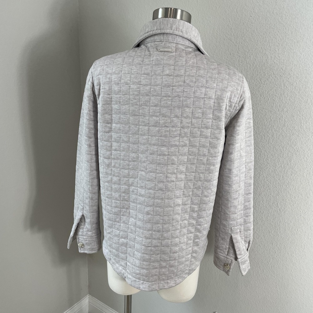 TravisMathew Womens Small Jacket Cloud‎ Coastal Quilted Shacket Button Up - Picture 8 of 11